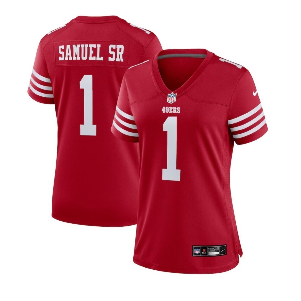 Nike NFL Women's San Francisco 49ers Deebo Samuel Sr. Red Game Jersey, Medium